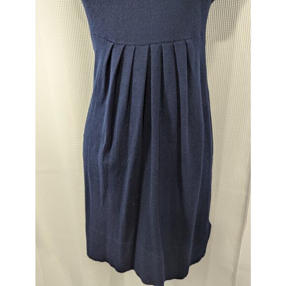 DEREK HEART! ADORABLE BLACK KNIT, COWL NECK, SHORT SLEEVE SWEATER DRESS! SZ M - Picture 4 of 8